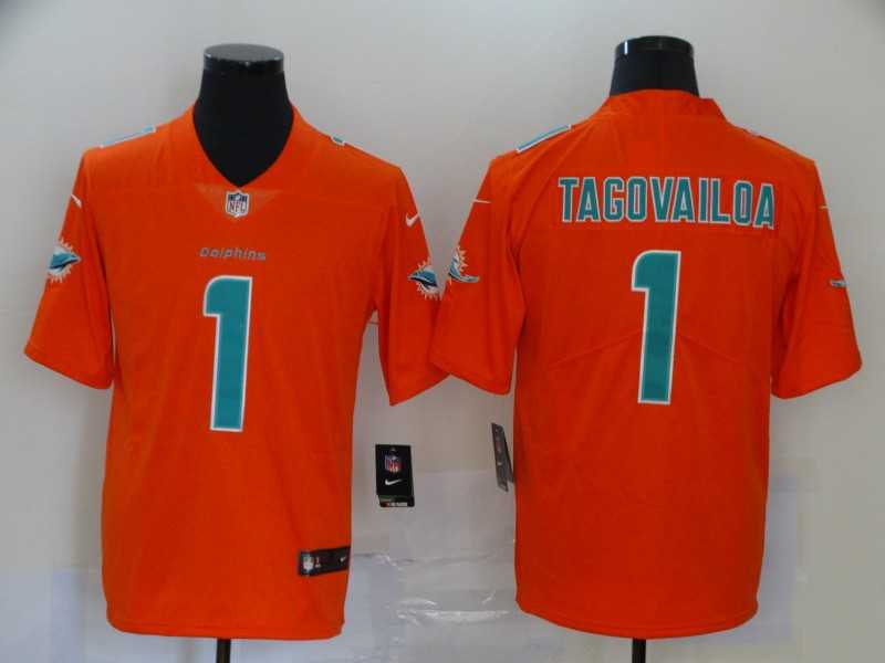 Nike Dolphins 1 Tua Tagovailoa Orange Inverted Legend Limited Jersey,We sell and wholesale Nike Dolphins 1 Tua Tagovailoa Orange Inverted Legend Limited Jersey on line form chian!